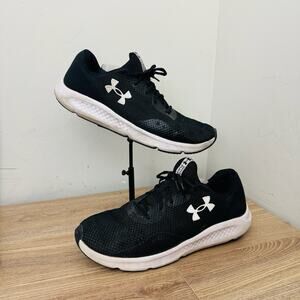 Under Armour Charged Pursuit 3 Black And White Sneakers Men’s Size 15